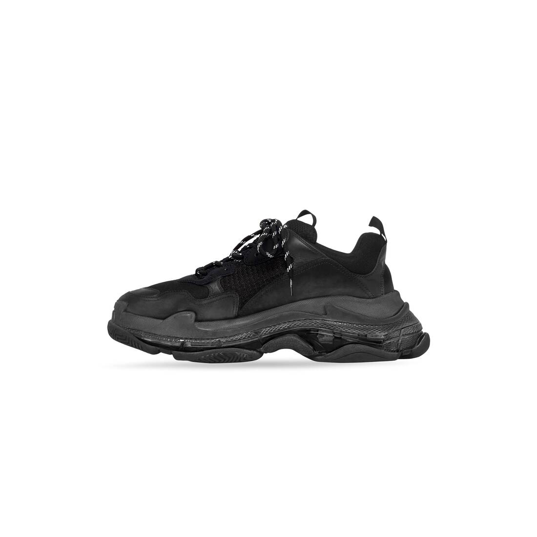 Men’s Triple S Clear Sole Sneaker  in Black - Image 3